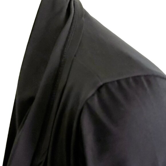 Danskin Black Workout Cardigan Wrap Shawl Collar Black Style 4714 Size M - Picture 6 of 13